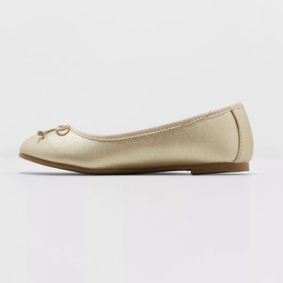 Cat & Jack Shoes Nwt Stacy Ballet Flats Gold Poshmark